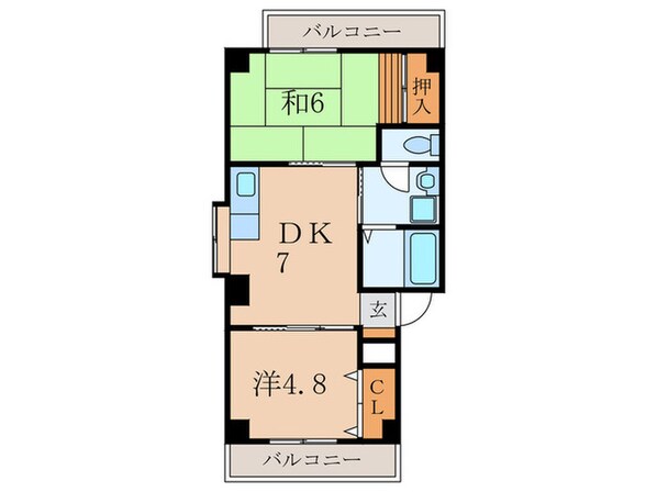 メゾン　ユニの物件間取画像